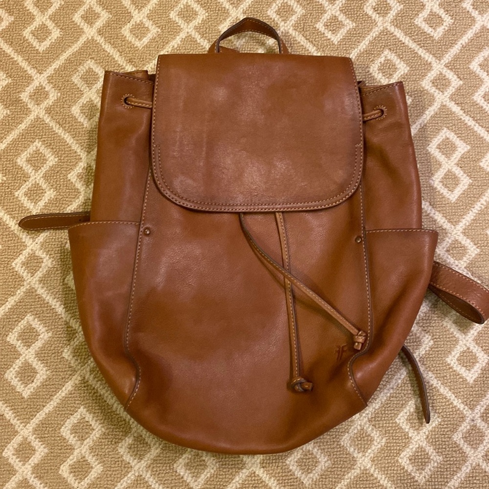 Frye Olivia Backpack Cognac